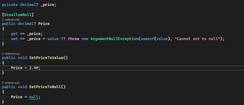 NotNull attribute in use in Visual Studio